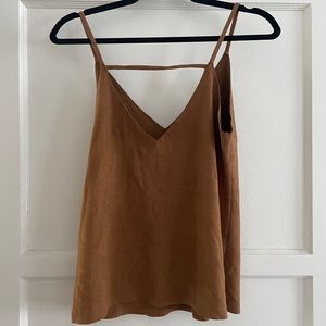 Faux Suede Tank